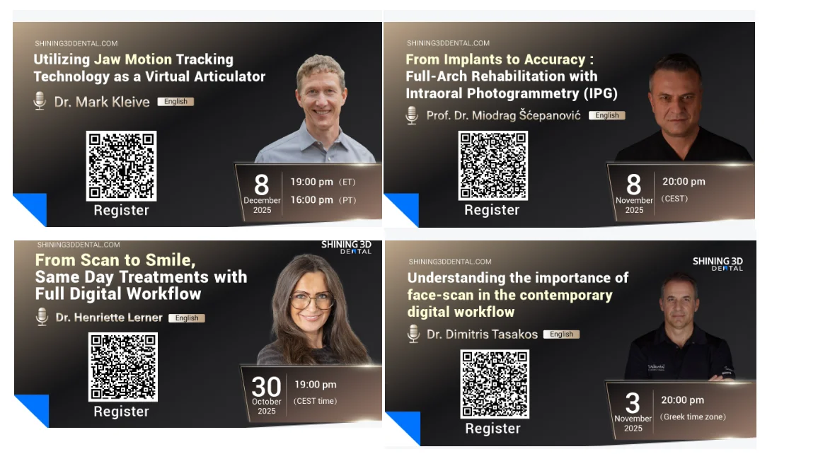 Shining 3D Dental webináriumok