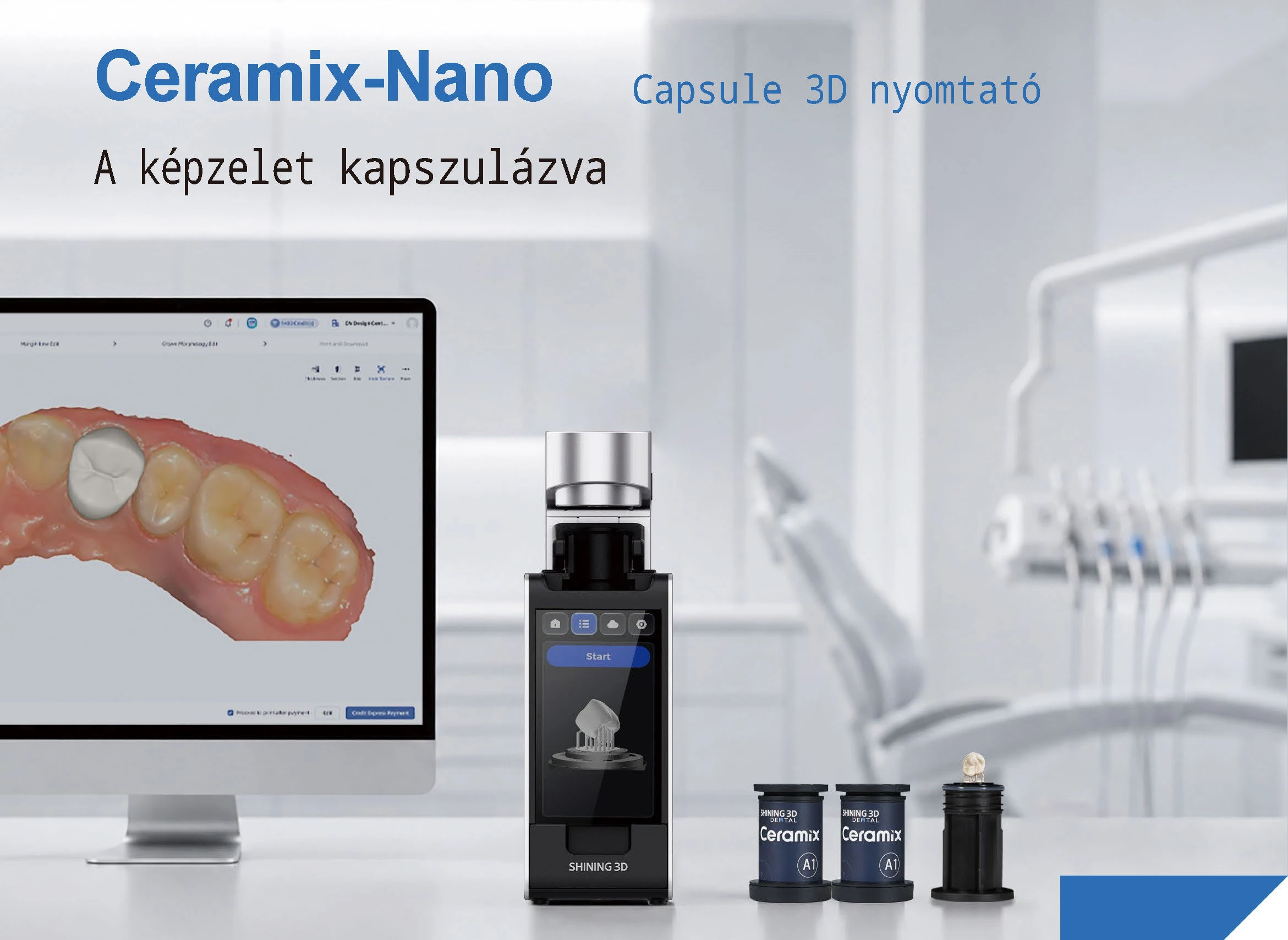 Ceramix Nano - 3D fogászati nyomtató