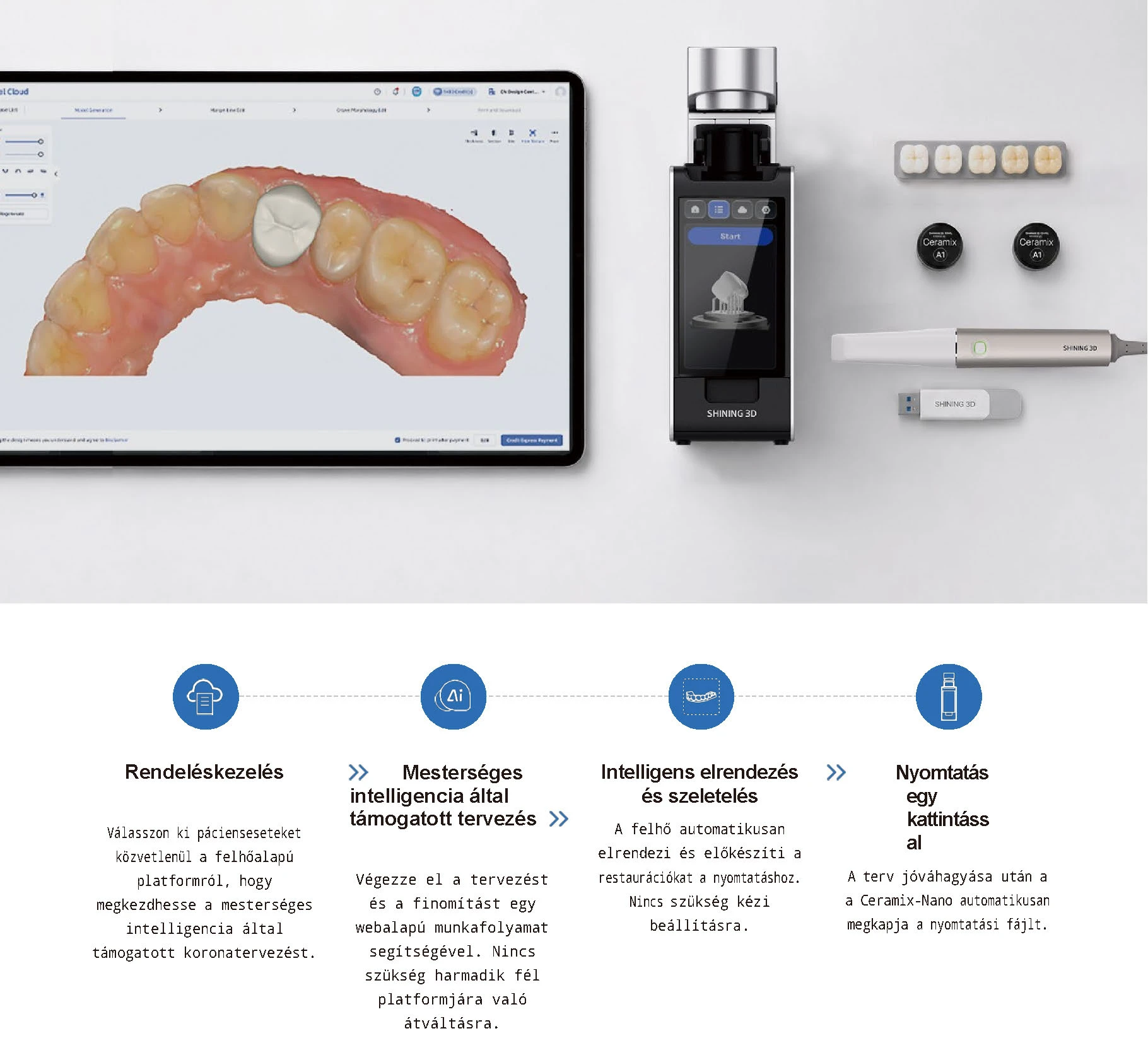 Ceramix Nano - 3D fogászati nyomtató